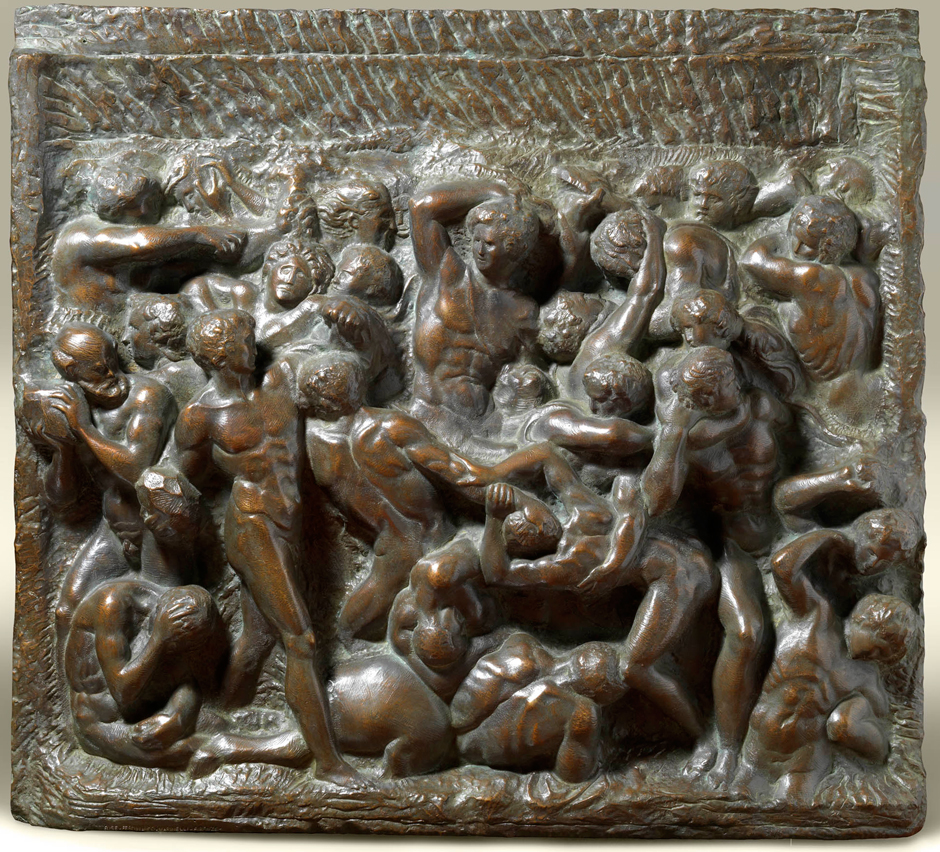 battle of centaurs michelangelo sculpture